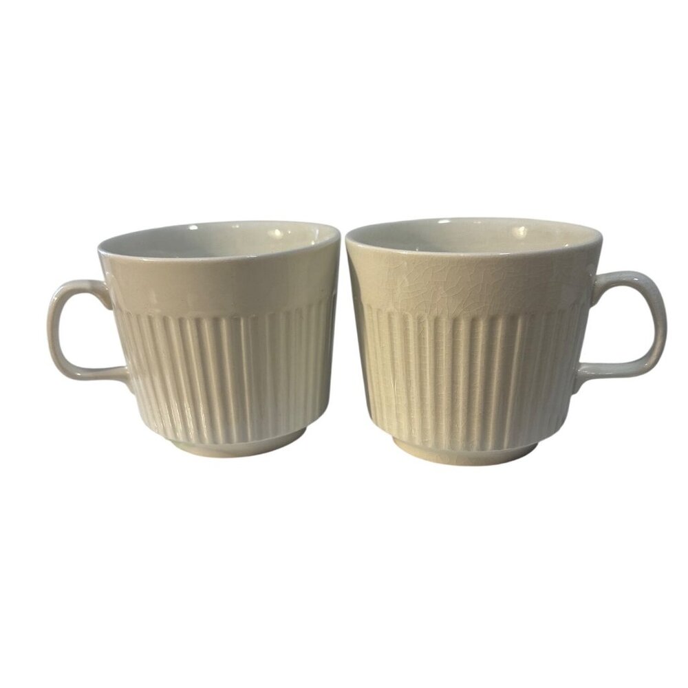 Johnson Brothers Tea Cups Athena Set Of 2 England 2.75" Tall